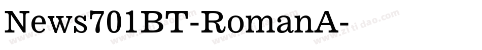 News701BT-RomanA字体转换