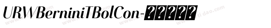 URWBerniniTBolCon字体转换