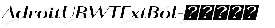 AdroitURWTExtBol字体转换