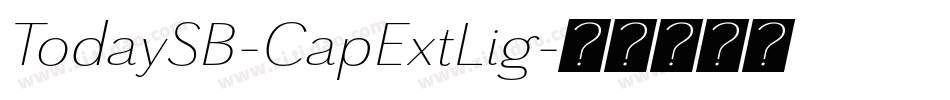 TodaySB-CapExtLig字体转换