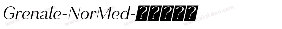 Grenale-NorMed字体转换