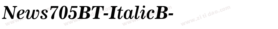 News705BT-ItalicB字体转换