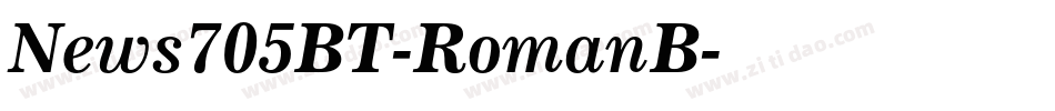 News705BT-RomanB字体转换