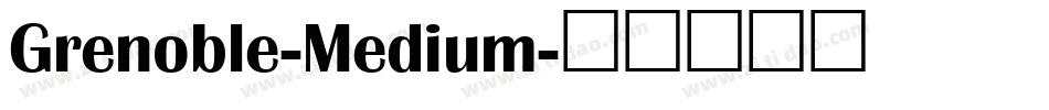 Grenoble-Medium字体转换