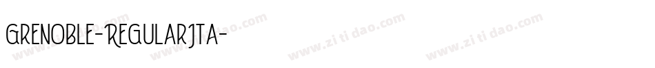 Grenoble-RegularIta字体转换