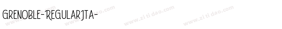 Grenoble-RegularIta字体转换