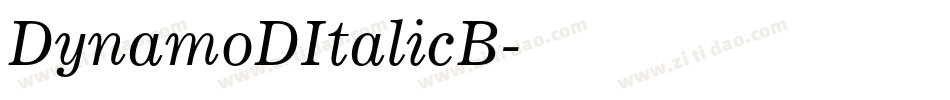 DynamoDItalicB字体转换