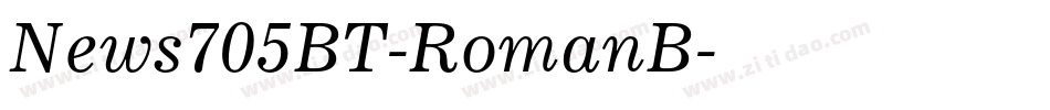 News705BT-RomanB字体转换