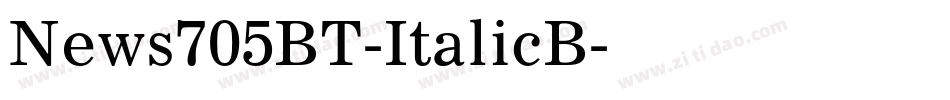 News705BT-ItalicB字体转换