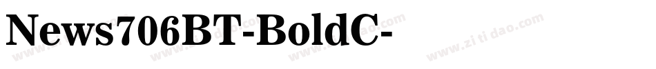 News706BT-BoldC字体转换