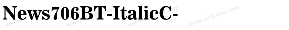 News706BT-ItalicC字体转换