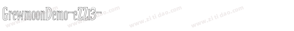 GrewmoonDemo-eZZl3字体转换