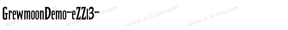 GrewmoonDemo-eZZl3字体转换