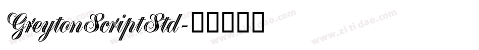 GreytonScriptStd字体转换