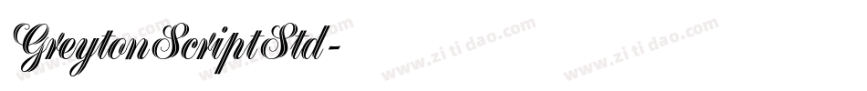 GreytonScriptStd字体转换