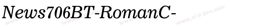 News706BT-RomanC字体转换