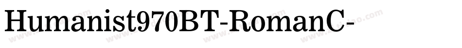 Humanist970BT-RomanC字体转换