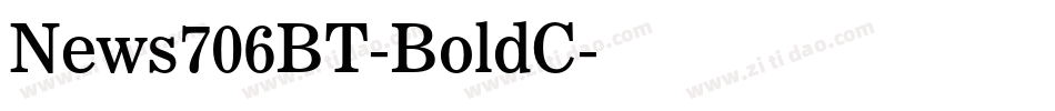 News706BT-BoldC字体转换