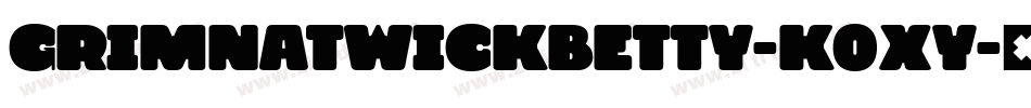 GrimNatwickBetty-K0xy字体转换