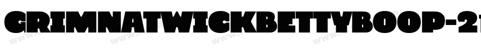 GrimNatwickBettyBoop-218d字体转换