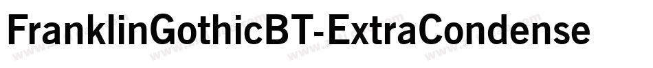 FranklinGothicBT-ExtraCondensed字体转换