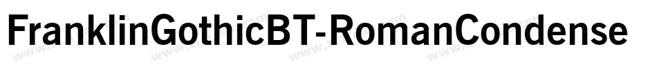 FranklinGothicBT-RomanCondensed字体转换