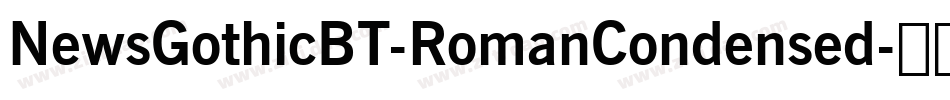 NewsGothicBT-RomanCondensed字体转换