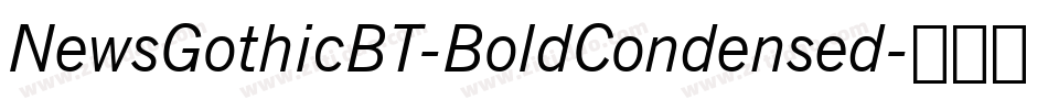 NewsGothicBT-BoldCondensed字体转换