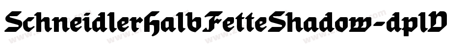 SchneidlerHalbFetteShadow-dplV字体转换