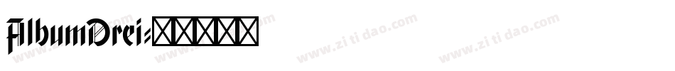 AlbumDrei字体转换