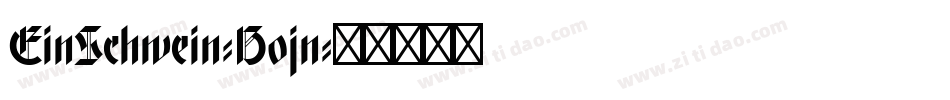 EinSchwein-B0jn字体转换