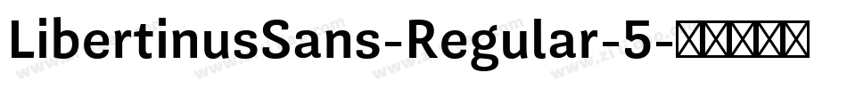 LibertinusSans-Regular-5字体转换