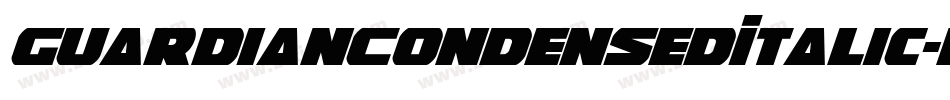 GuardianCondensedItalic-BWBrd字体转换