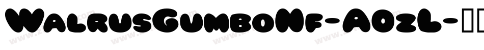 WalrusGumboNf-A0zL字体转换