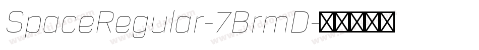 SpaceRegular-7BrmD字体转换