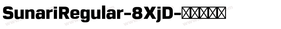 SunariRegular-8XjD字体转换