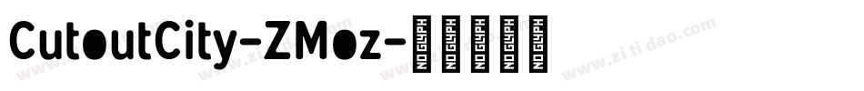 CutoutCity-ZMoz字体转换