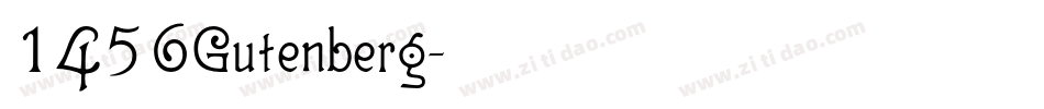 1456Gutenberg字体转换