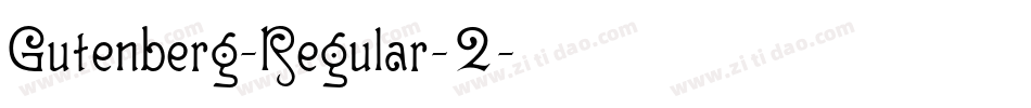 Gutenberg-Regular-2字体转换