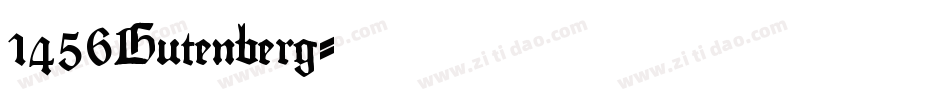 1456Gutenberg字体转换