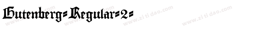 Gutenberg-Regular-2字体转换