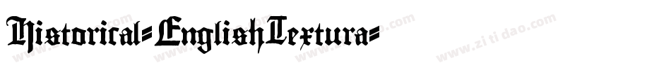 Historical-EnglishTextura字体转换