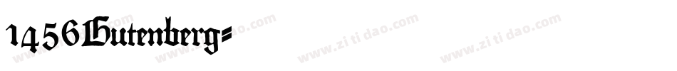 1456Gutenberg字体转换