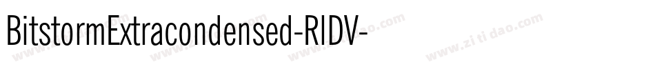 BitstormExtracondensed-RlDV字体转换