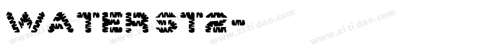 waterst2字体转换