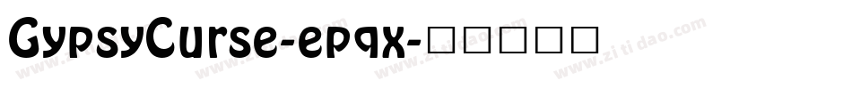 GypsyCurse-epqx字体转换
