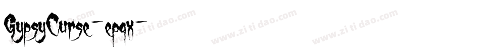 GypsyCurse-epqx字体转换