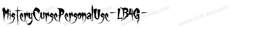MisteryCursePersonalUse-LB4G字体转换