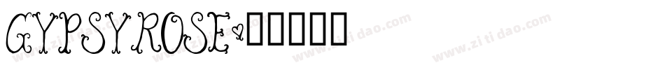 GypsyRose字体转换