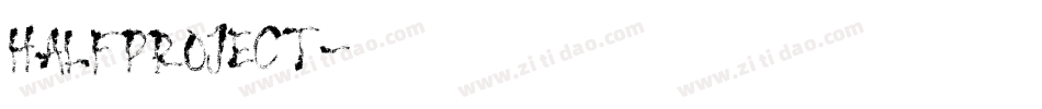 HALFPROJECT字体转换